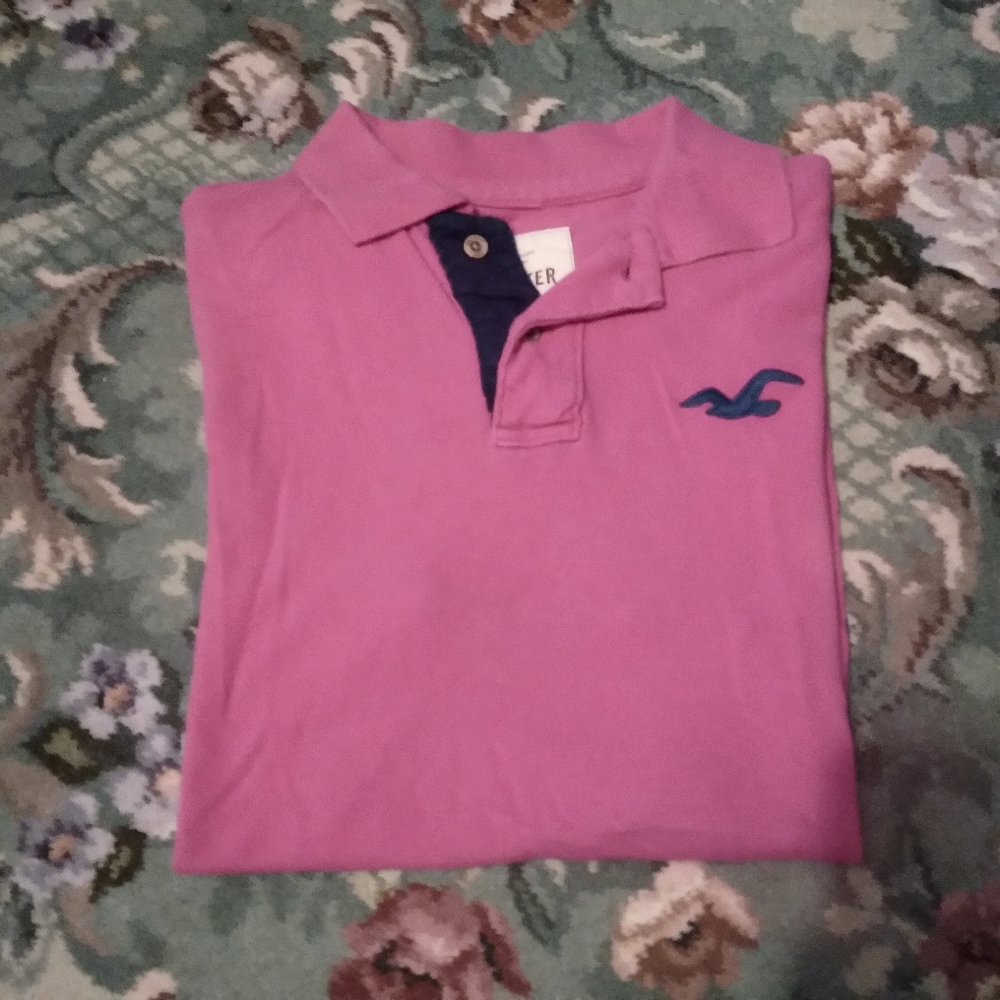 COPY - Hollister polo - XL - Hot Pink